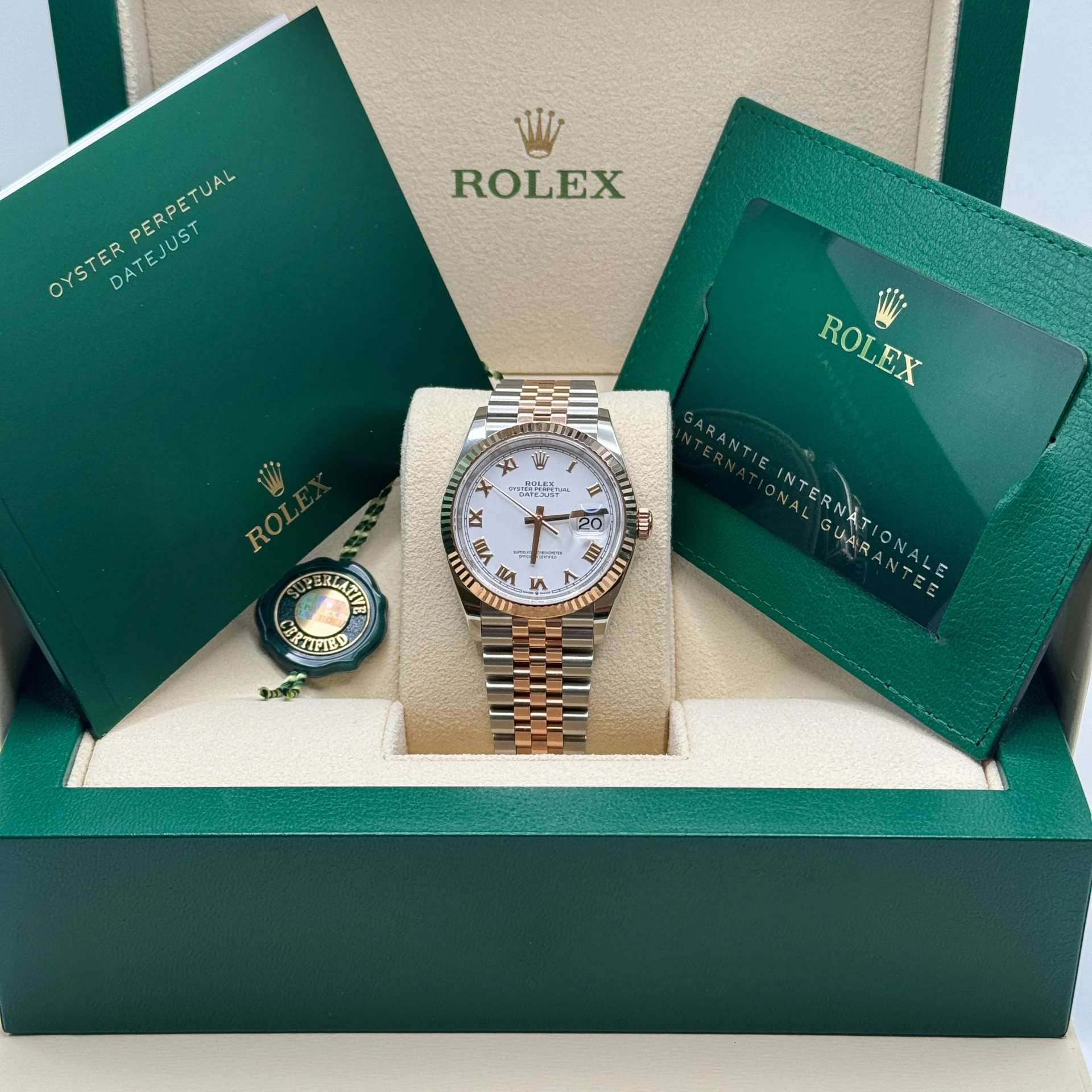 RLX Datejust 36mm 126231 White Dial Oyster Bracelet - LITELUX