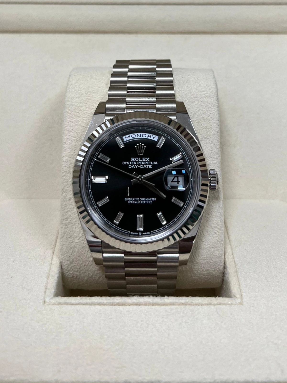 RLX Day-Date 40mm Black Diamonds Dial 228236-0004 - LITELUX