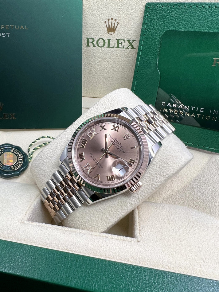 RLX Datejust 36mm 126231 Rose Dial Oyster Bracelet - LITELUX