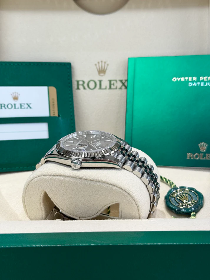 RLX Datejust 41mm 126334 Dark Rhodium Index Jubilee Stainless Steel - LITELUX