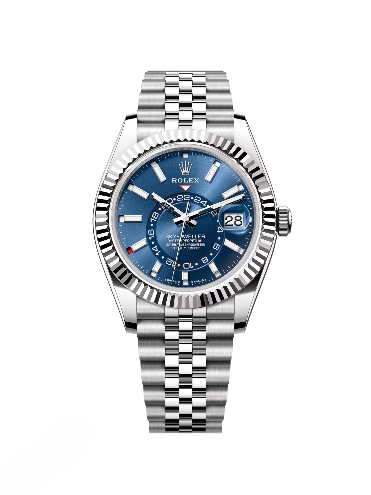 RLX Sky-Dweller 42mm 336934-0006 Stainless Steel Blue Dial Jubilee - LITELUX