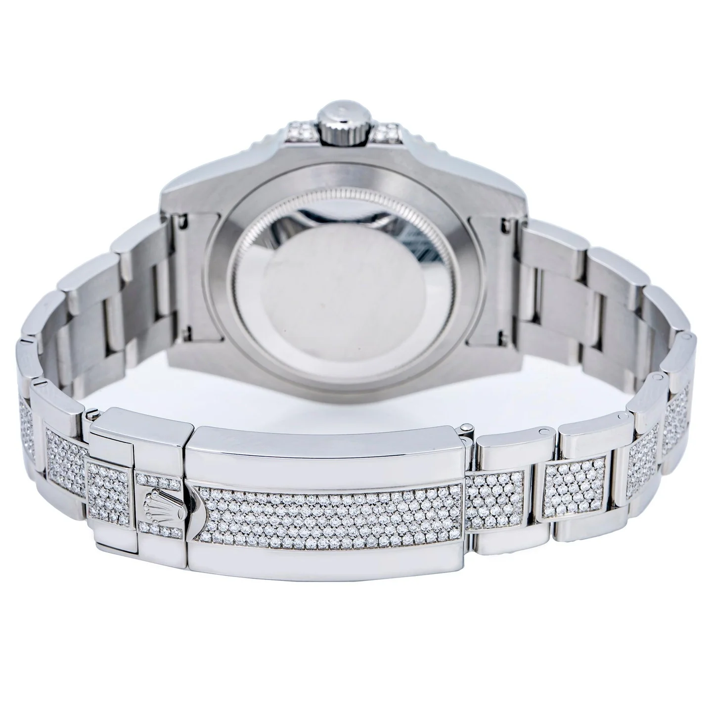 Rolex Submariner Date 116610 40MM Silver Diamond Dial With Stainless Steel Bracelet - LITELUX