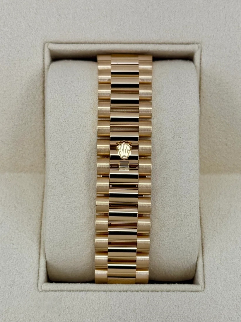 RLX Yellow Gold President Day Date 40mm Green Roman Ombre Dial - 228238 - LITELUX