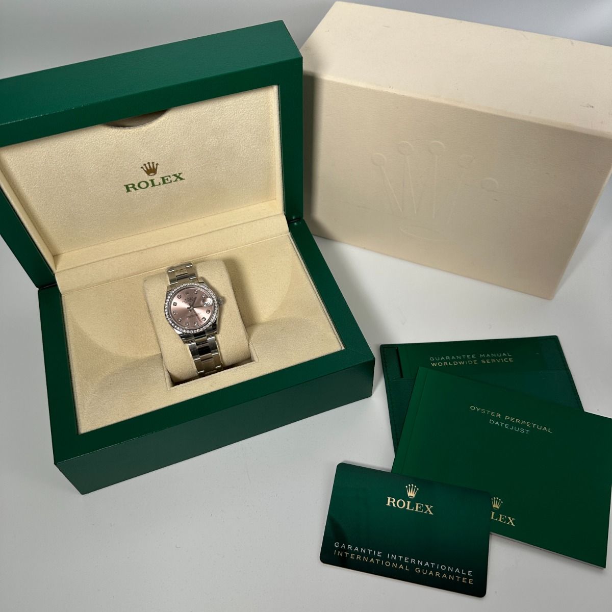 RLX Datejust m278384RBR-0035/0036 Pink 31mm Dial Oyster Watch - LITELUX