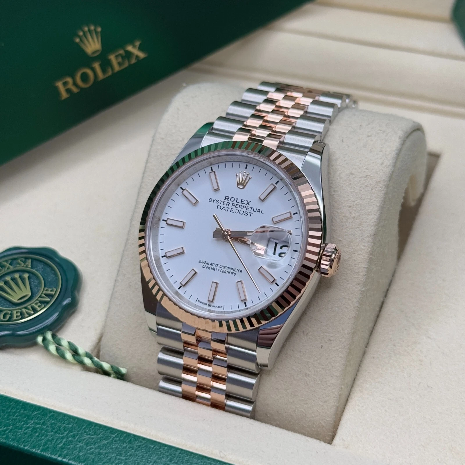 RLX Datejust 36mm 126231 White Dial Jubilee Bracelet - LITELUX