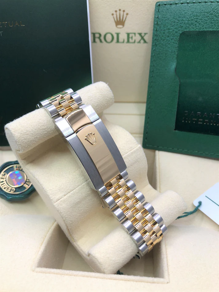RLX Datejust 36mm 126233 Golden Palm Motif Dial Jubilee Bracelet Watch - LITELUX