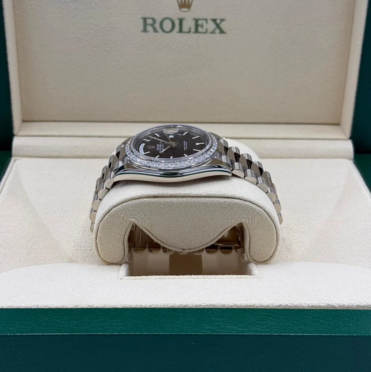 RLX Day-Date 40mm 228349RBR-0002 Bright Black Dial President Bracelet - LITELUX