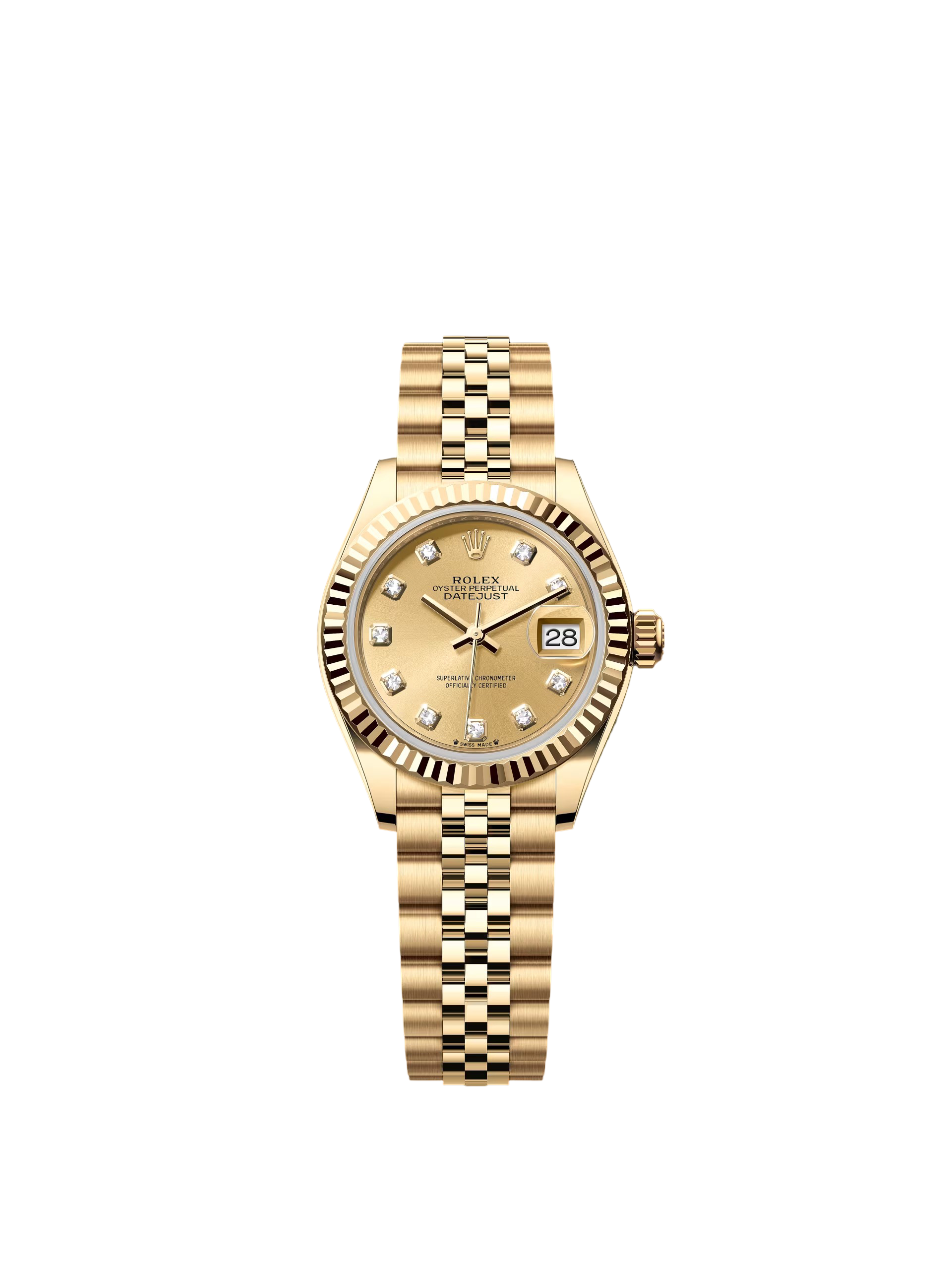 RLX Lady-Datejust 28mm 279178 Champagne Diamonds Dial - LITELUX