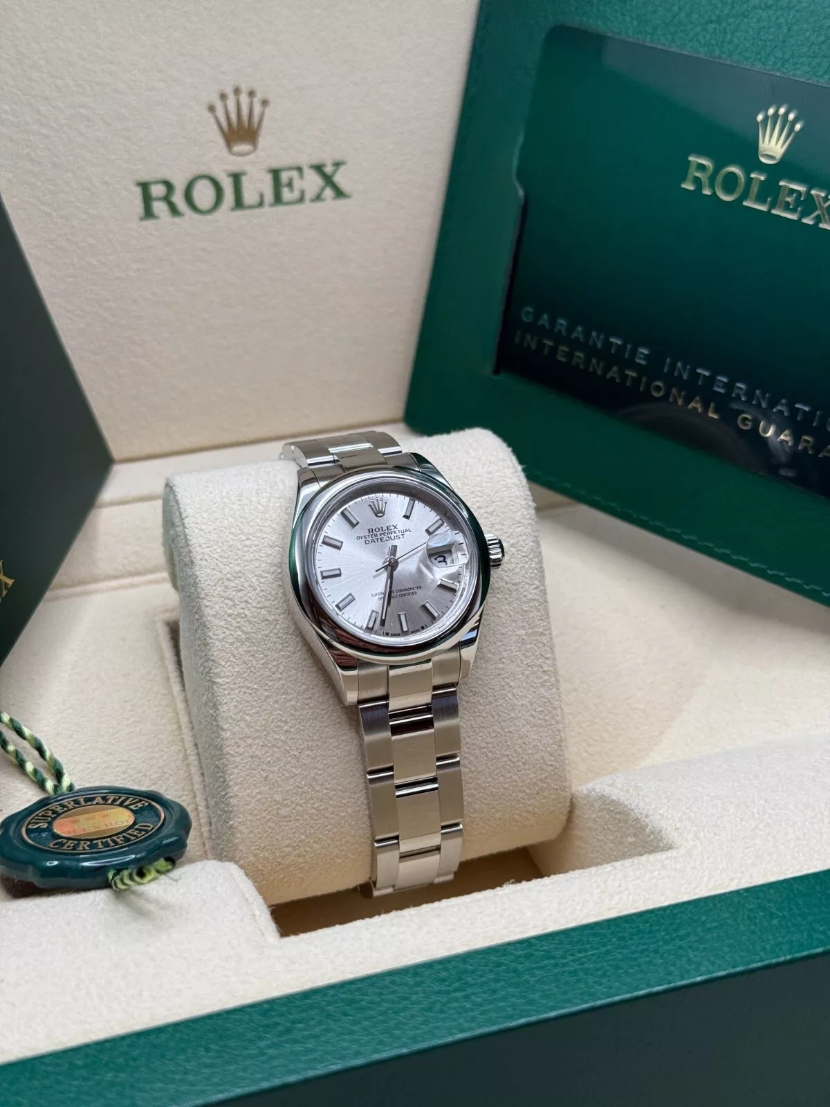 RLX Lady-Datejust 28mm m279160 Oyster Perpetual Silver Dial Oyster Bracelet - LITELUX