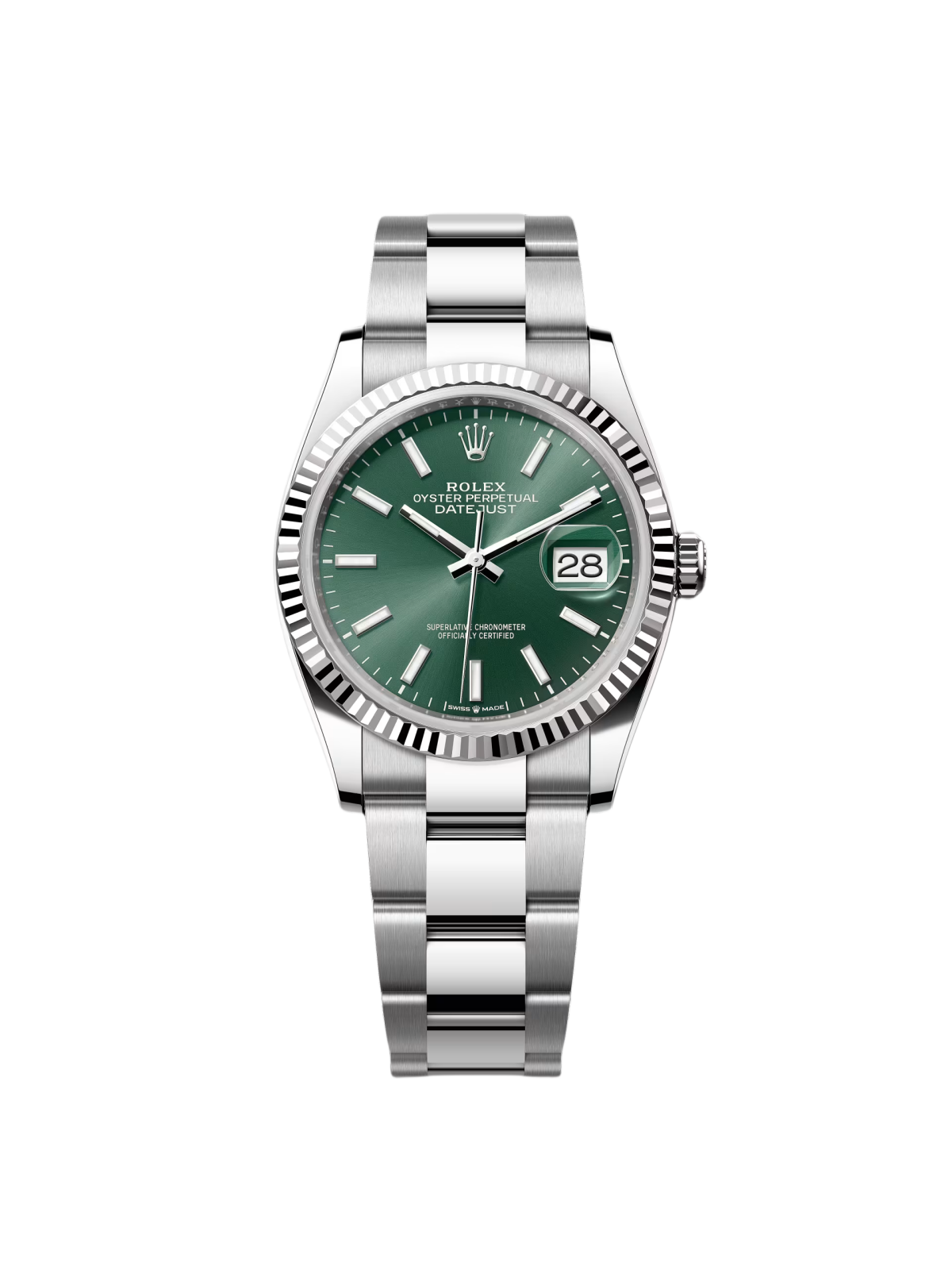 RLX Datejust 36mm 126234 Mint Green Dial Jubilee Bracelet Watch - LITELUX