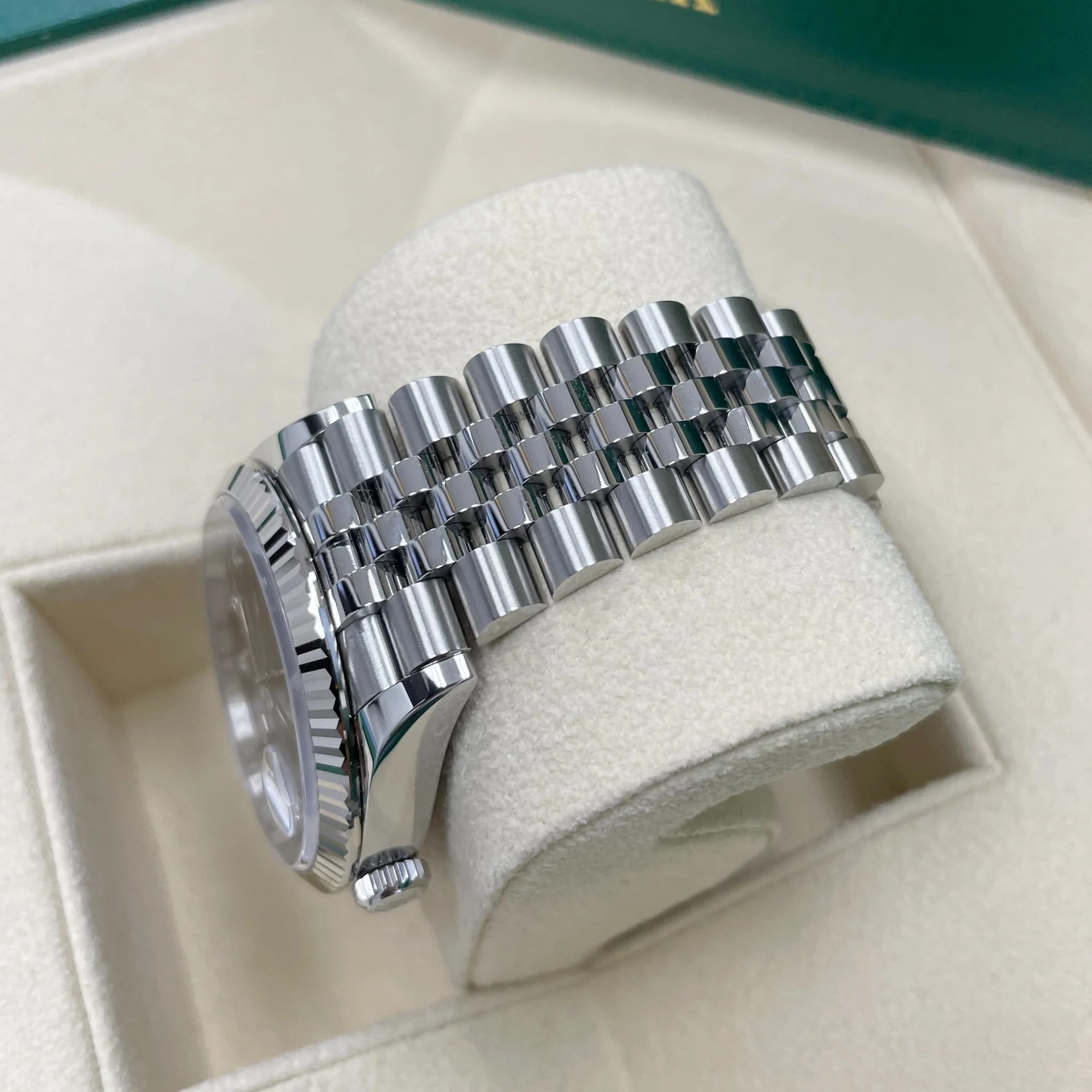 RLX Datejust 36mm 126234 Blue Fluted Motif Diamond Dial Jubilee Bracelet Watch - LITELUX