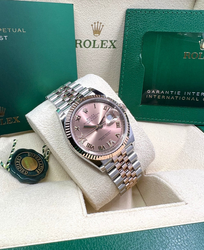 RLX Datejust 36mm 126231 Rose Dial Oyster Bracelet - LITELUX