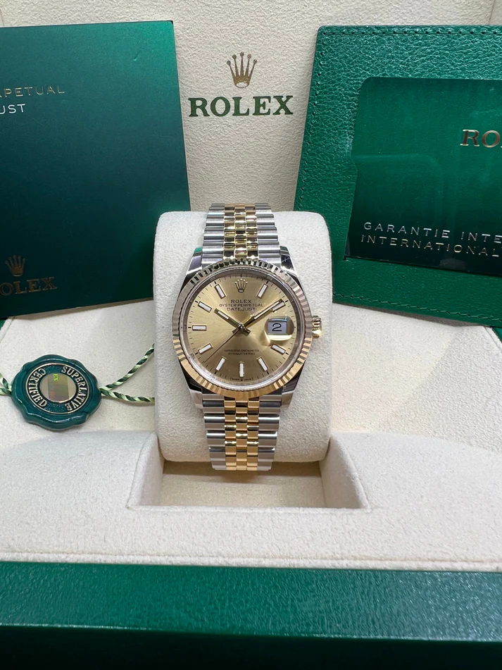 RLX Datejust 36mm 126233 Champagne Dial Jubilee Bracelet Watch - LITELUX