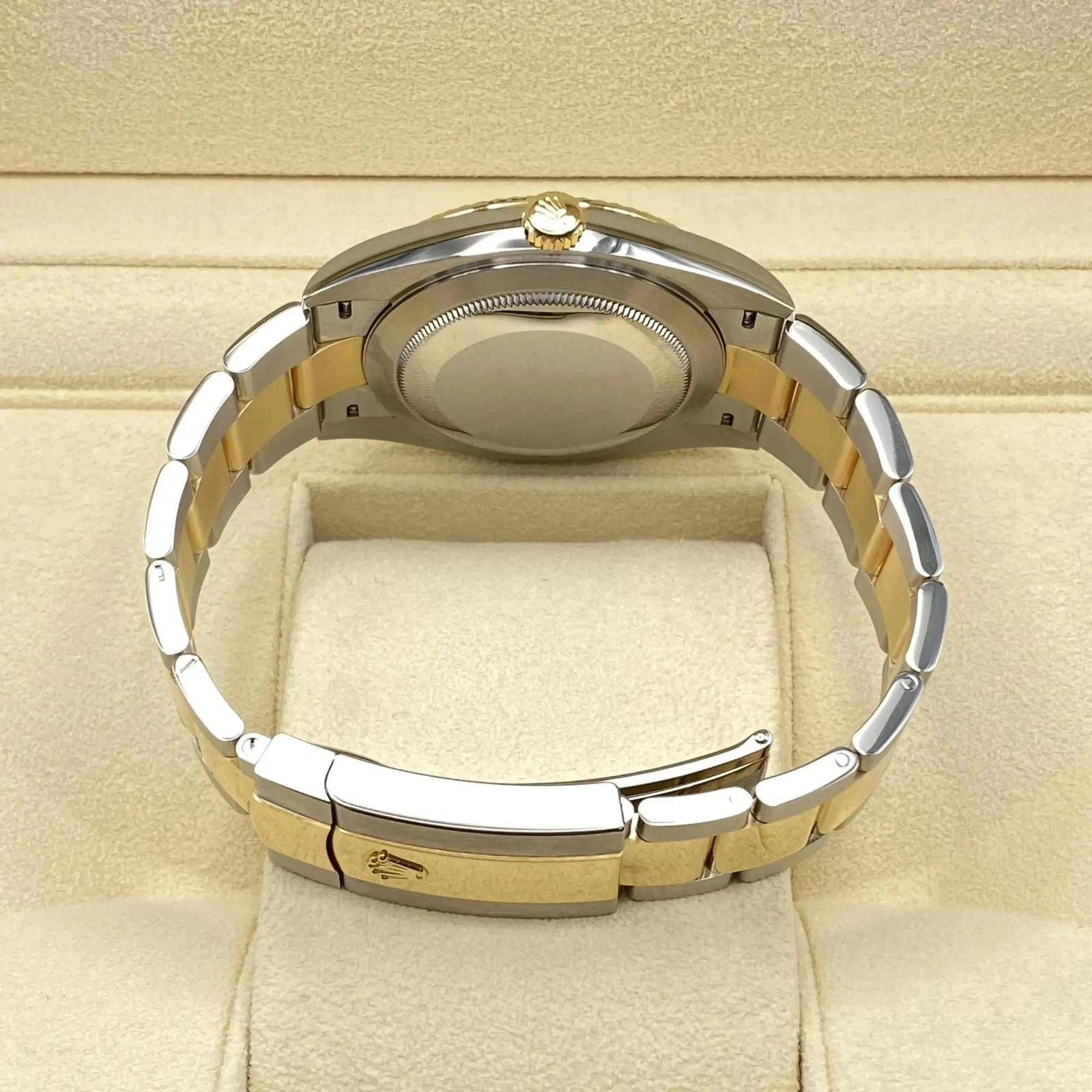 RLX Datejust 41mm 126303 Champagne Index Oyster Steel and Yellow Gold Mens Watch - LITELUX