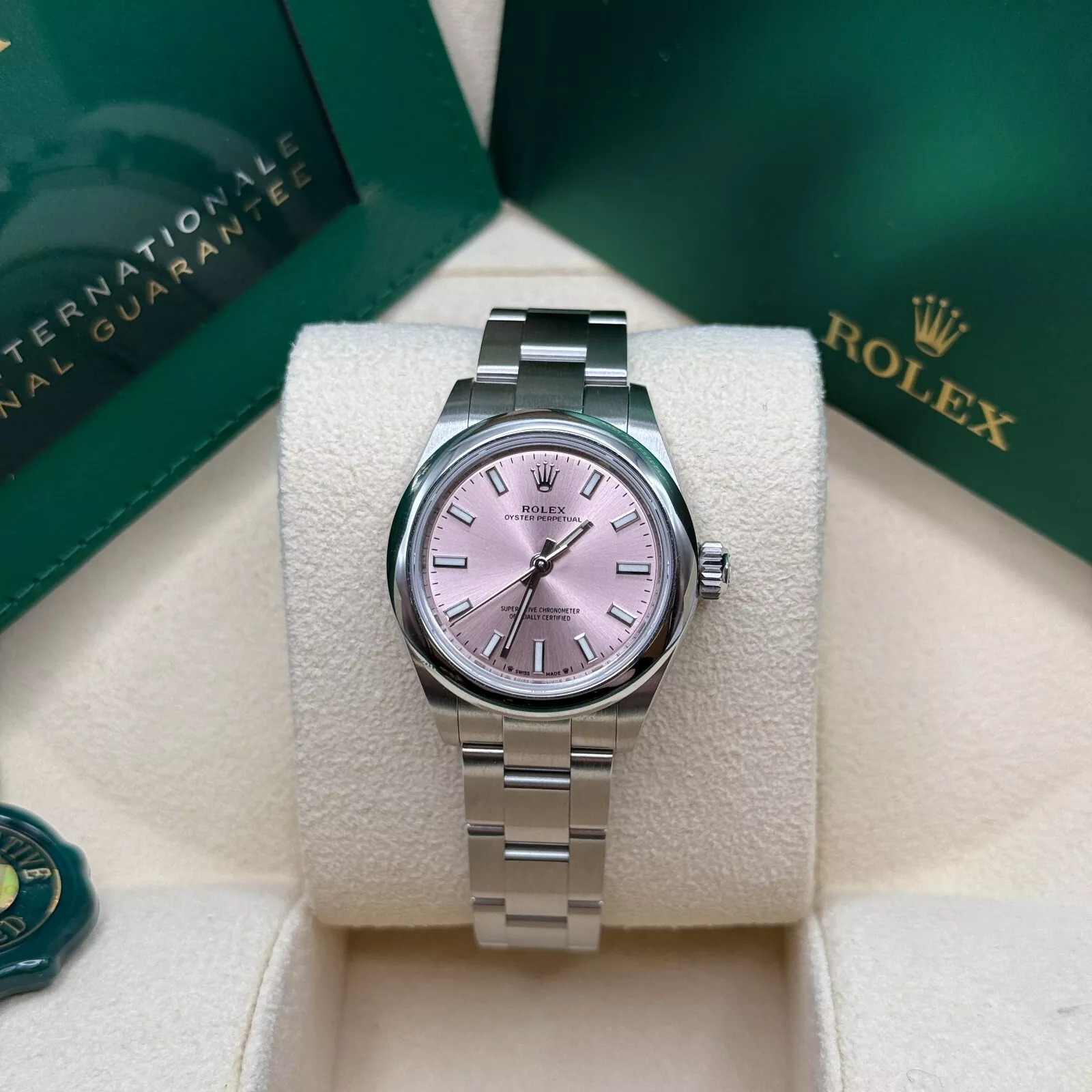 RLX Oyster Perpetual 31mm 277200-0009 Pink Dial Oyster Bracelet Watch - LITELUX