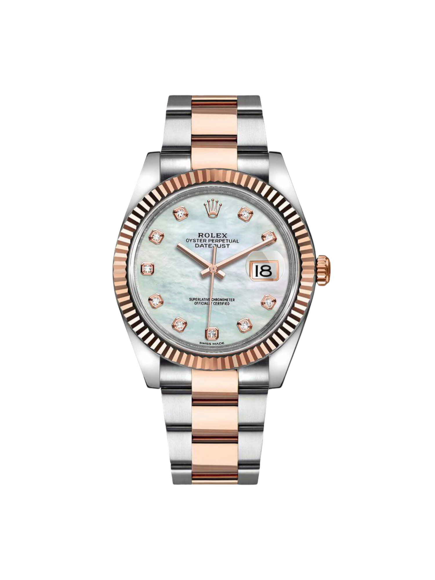 RLX Datejust 41mm 126331 MOP Diamond Jubilee Steel and Rose Gold Watch - LITELUX