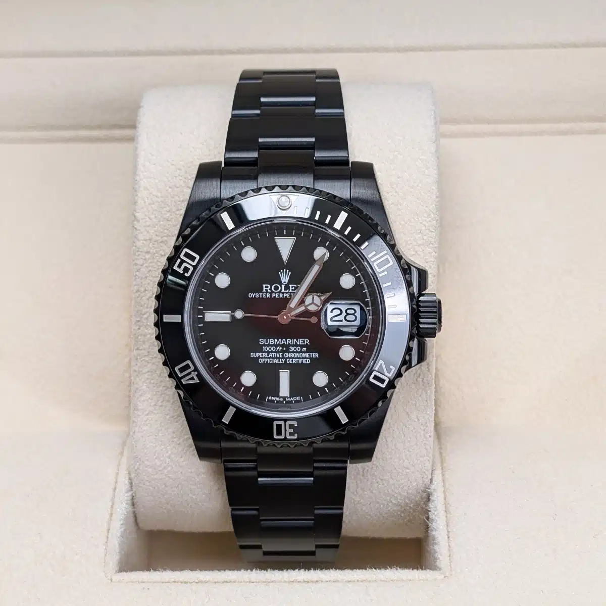 Rolex Submariner 40mm 116610LN Black Dial Black PVD Oyster Bracelet Watch - LITELUX
