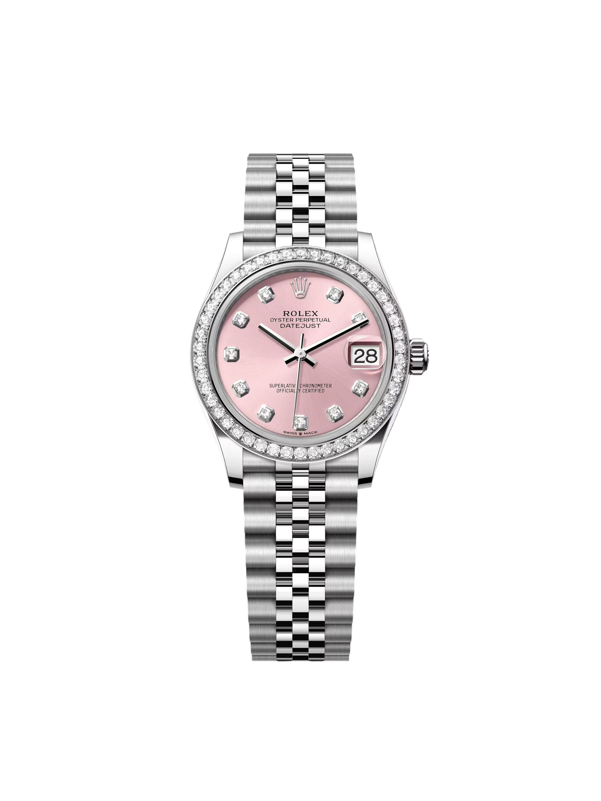 RLX Datejust m278384RBR-0035/0036 Pink 31mm Dial Oyster Watch - LITELUX
