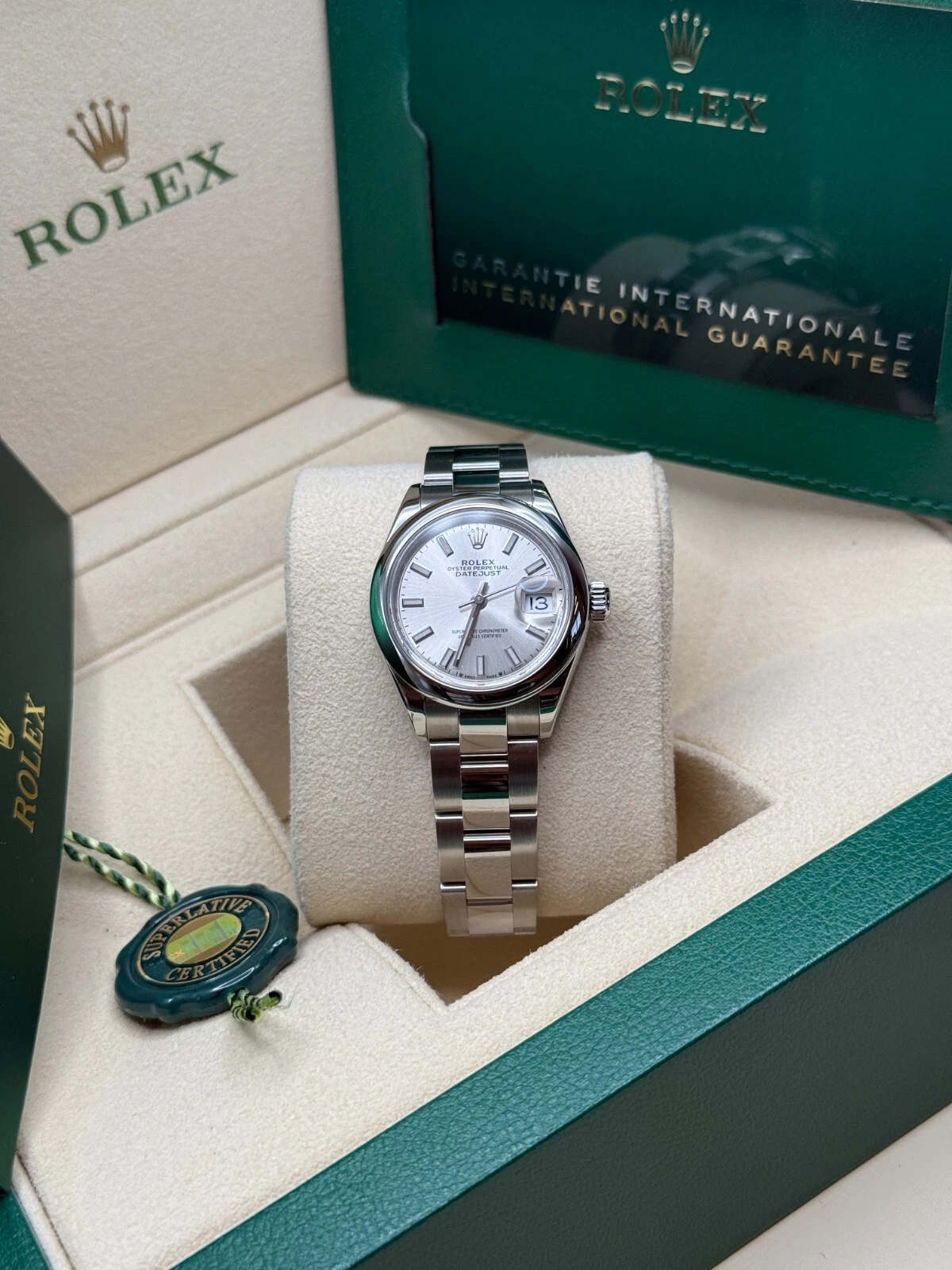 RLX Lady-Datejust 28mm m279160 Oyster Perpetual Silver Dial Oyster Bracelet - LITELUX