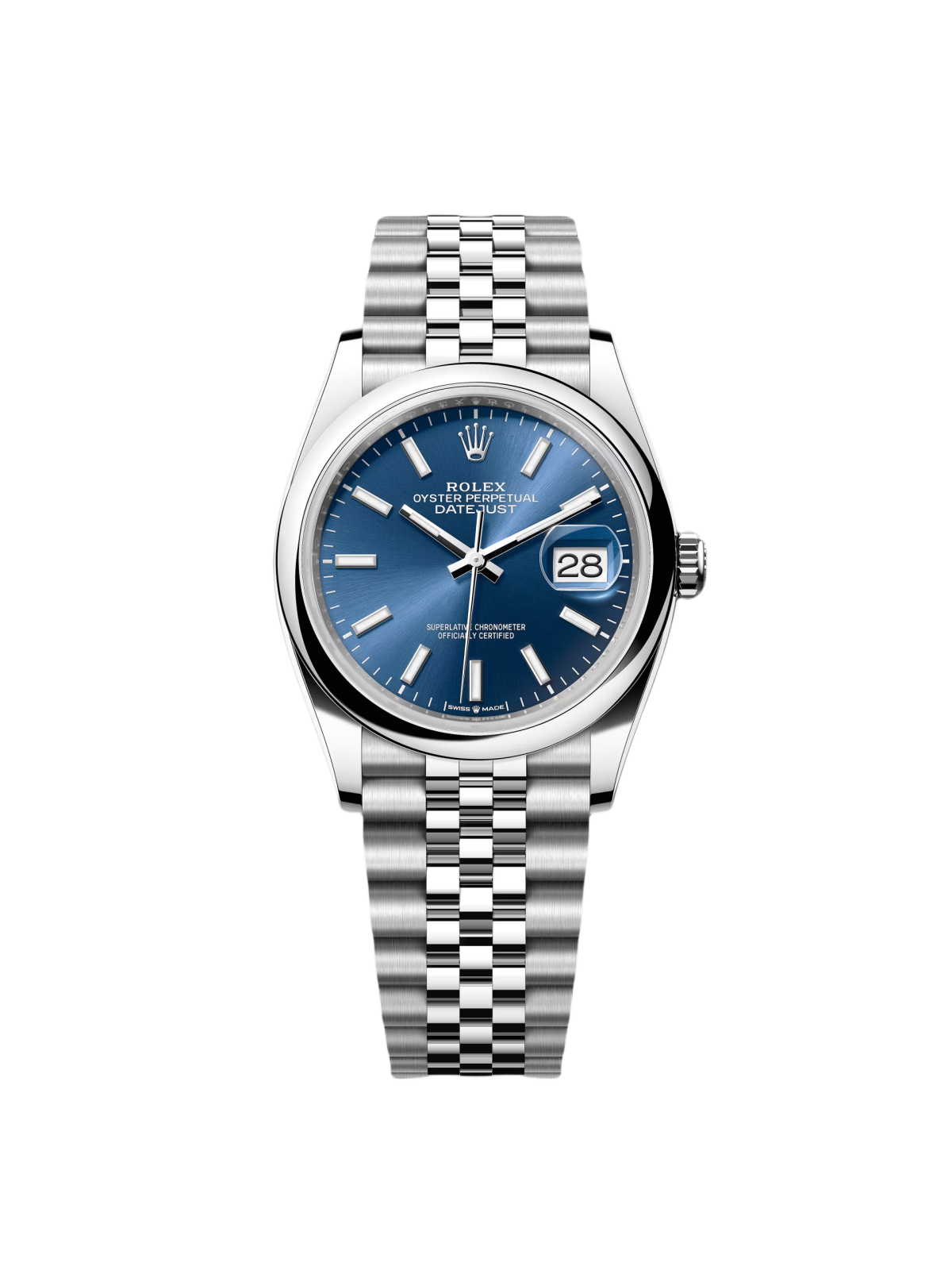 RLX Datejust 36mm 126200 Stainless Steel Blue Dial Oyster Watch - LITELUX