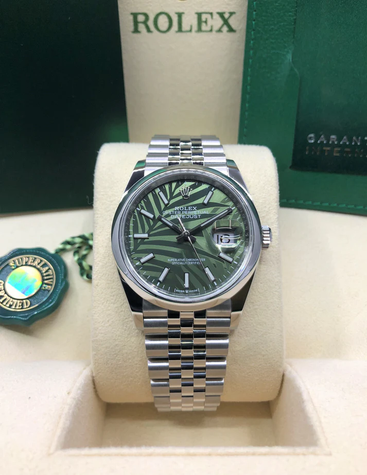 RLX Datejust 36mm 126200 Green Dial Watch - LITELUX