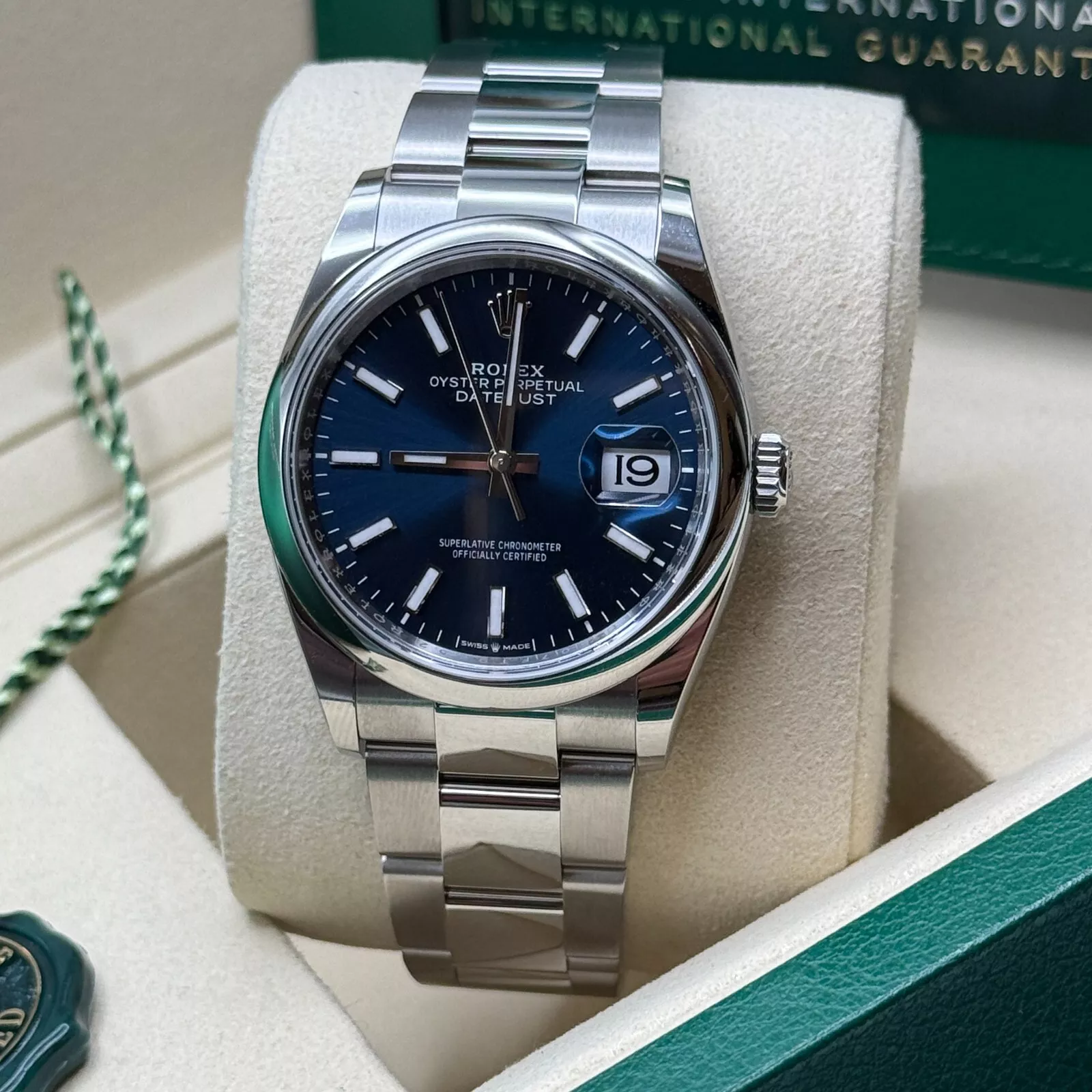 RLX Datejust 36mm 126200 Stainless Steel Blue Dial Oyster Watch - LITELUX