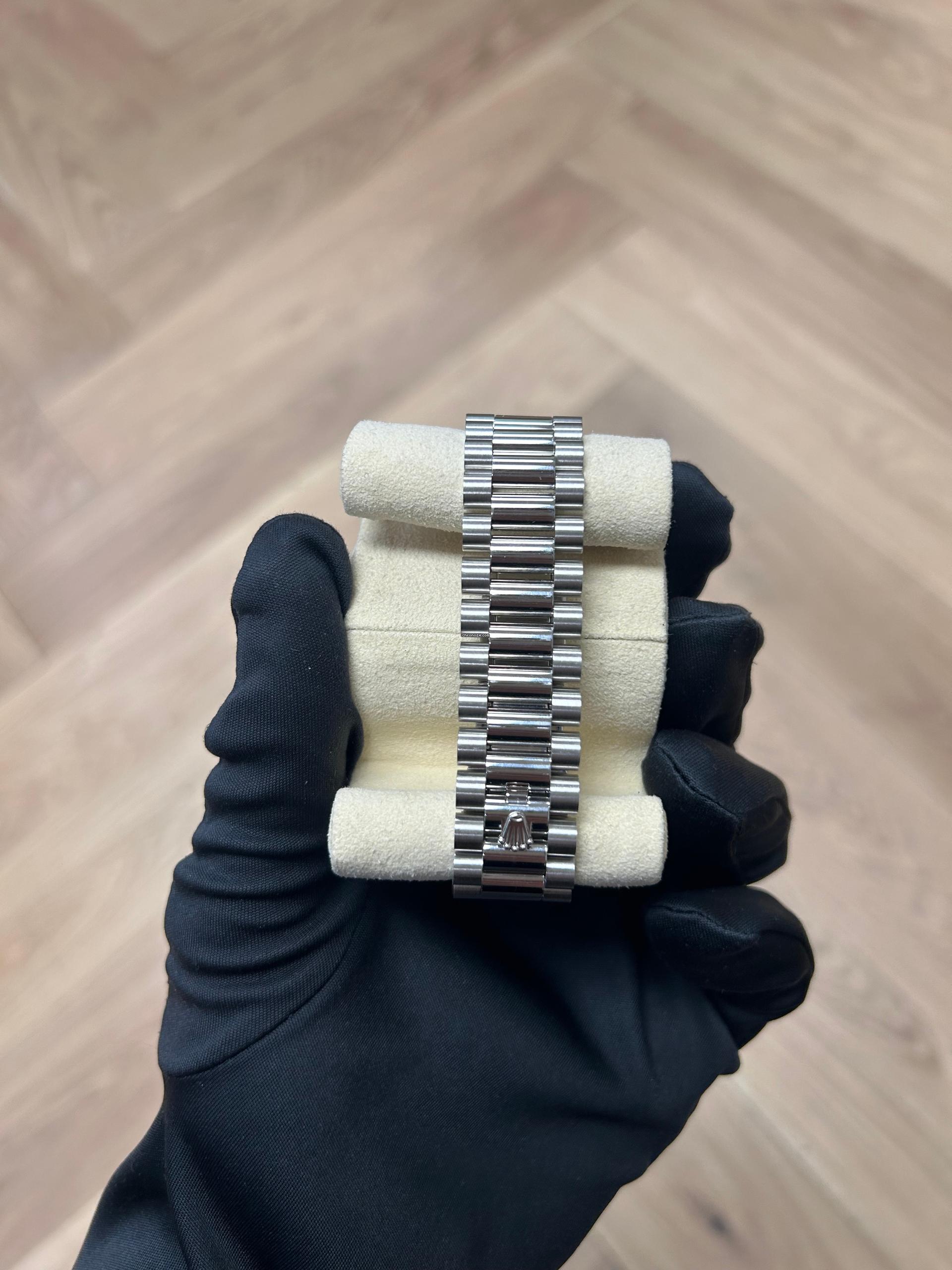 RLX Day-Date 40mm 228396TBR-0027 Meteoriate Baguette Diamond Dial and Bezel Watch - LITELUX