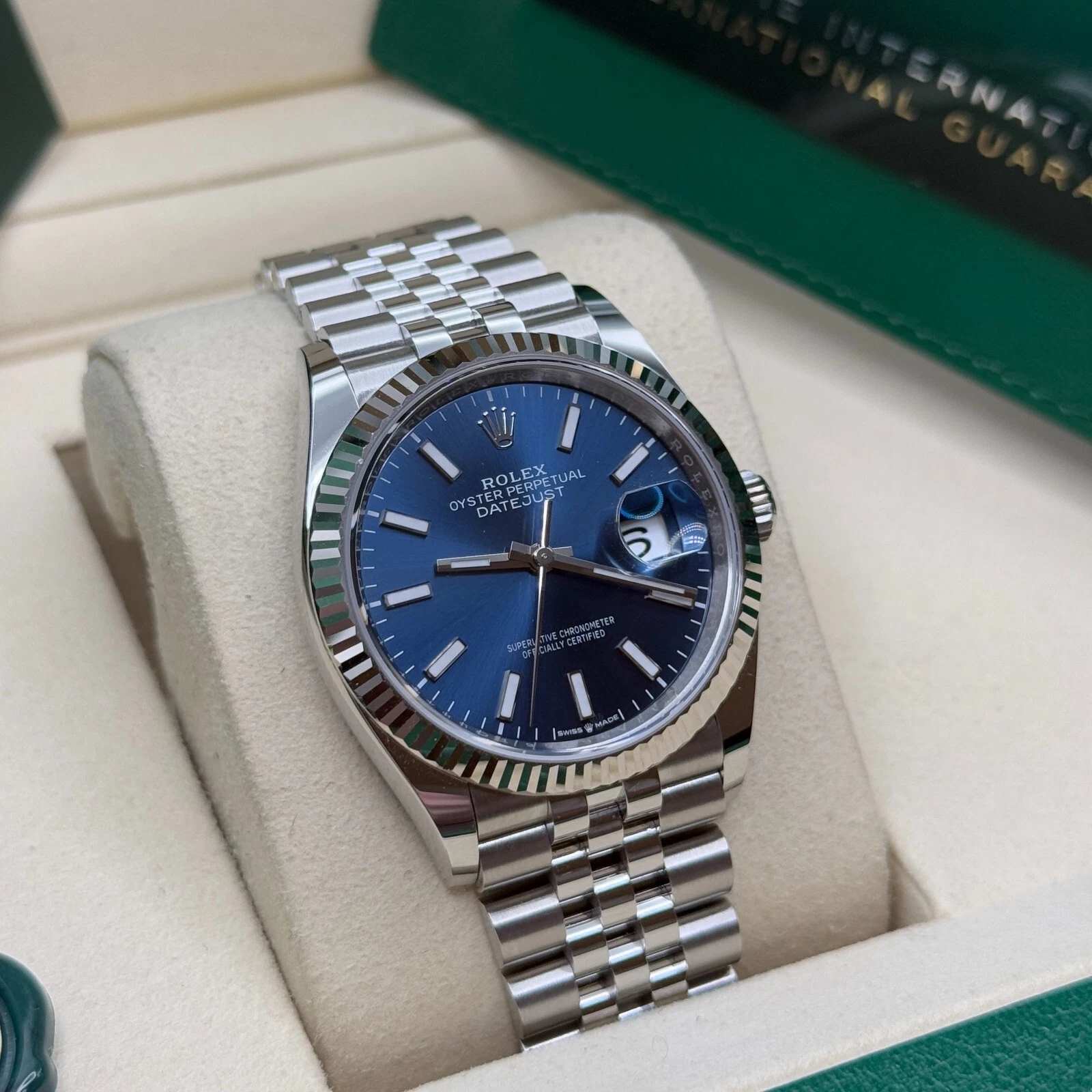 RLX Datejust 36mm 126234 Blue Index Dial 36mm Oyster Stainless Steel - LITELUX