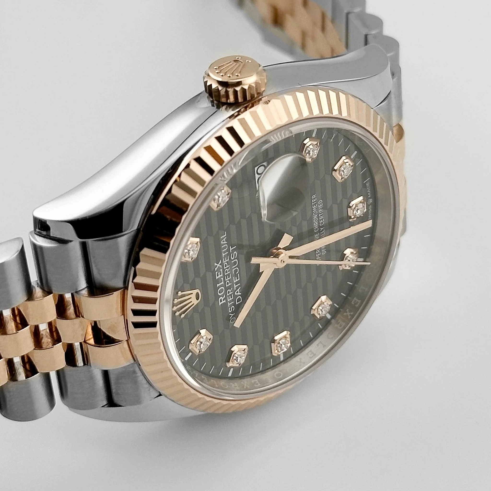 RLX Datejust 36mm 126231 Slate Fluted Motif Dial 36mm Jubilee Bracelet - LITELUX