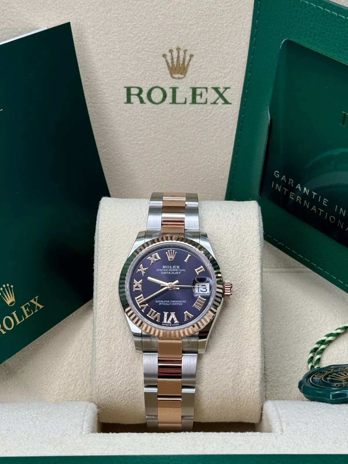 RLX Datejust m278271-0019/0020 Aubergine 31mm Dial Oyster Bracelet Watch - LITELUX