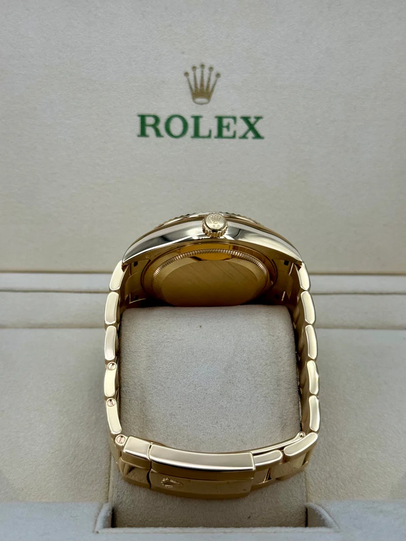 RLX Sky-Dweller 42mm 336938-0002 Yellow Gold Black Dial Oyster - LITELUX