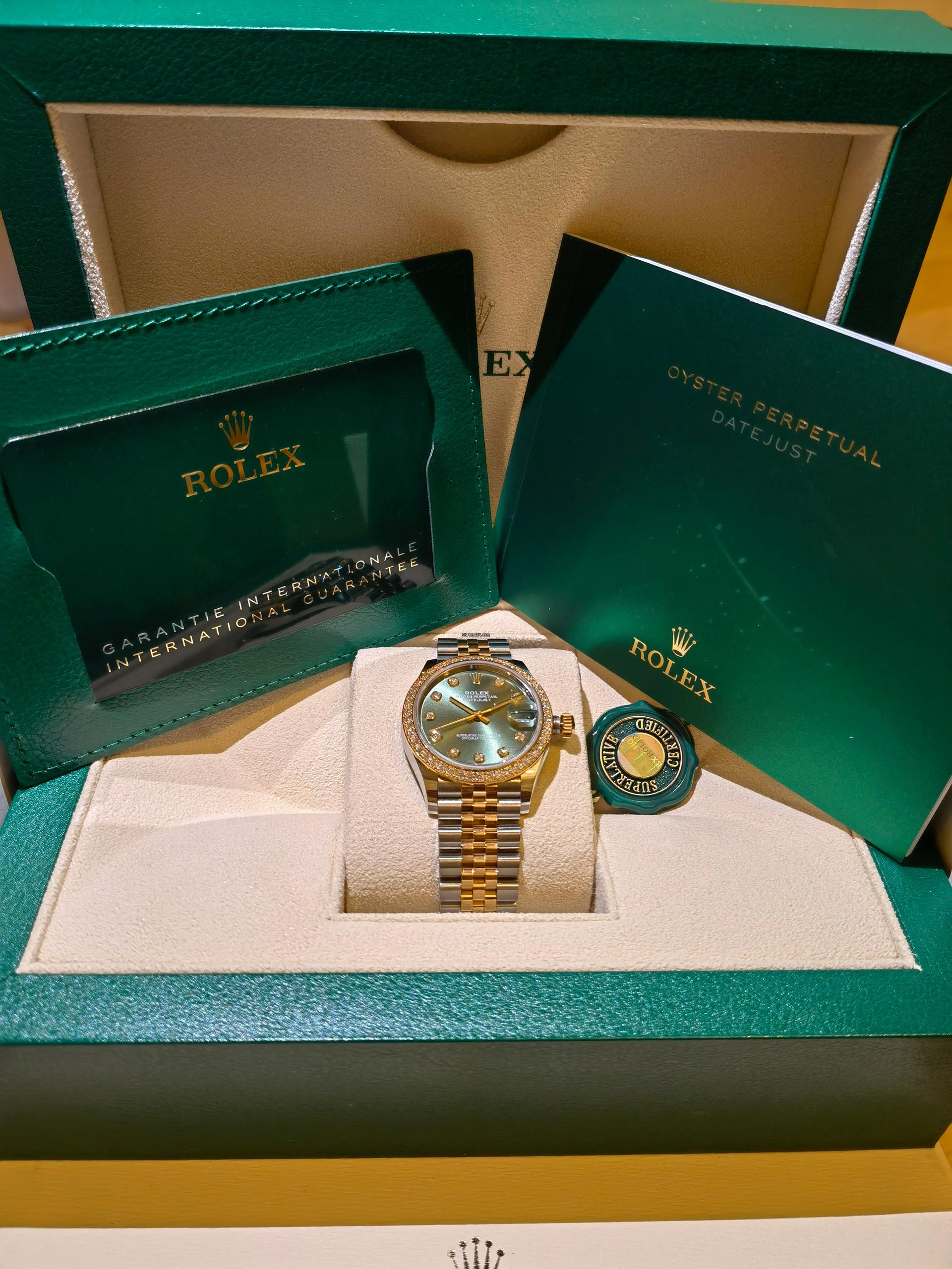 RLX Datejust m278383RBR-0029/0030 31mm Olive Green Dial Oyster Bracelet - LITELUX