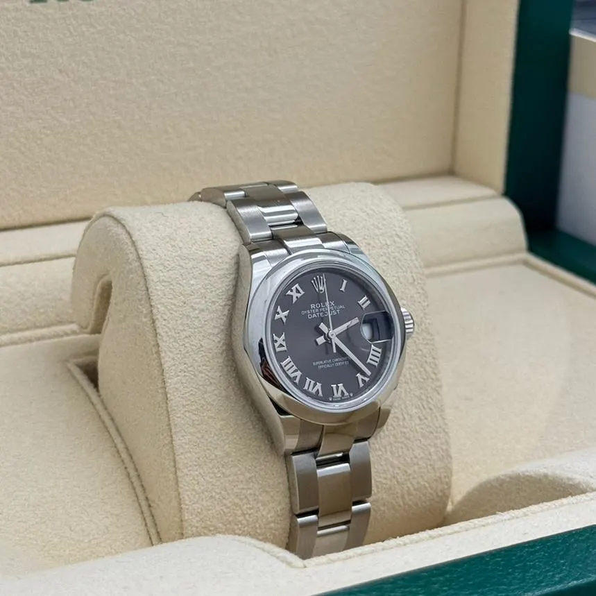 RLX Lady-Datejust 28mm m279160 Oyster Perpetual Dark Grey Dial Oyster Bracelet - LITELUX