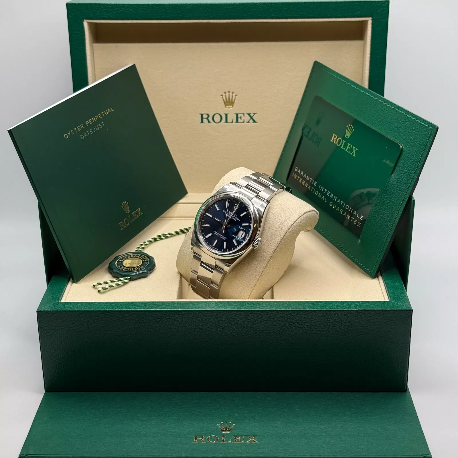 RLX Datejust 36mm 126200 Stainless Steel Blue Dial Oyster Watch - LITELUX