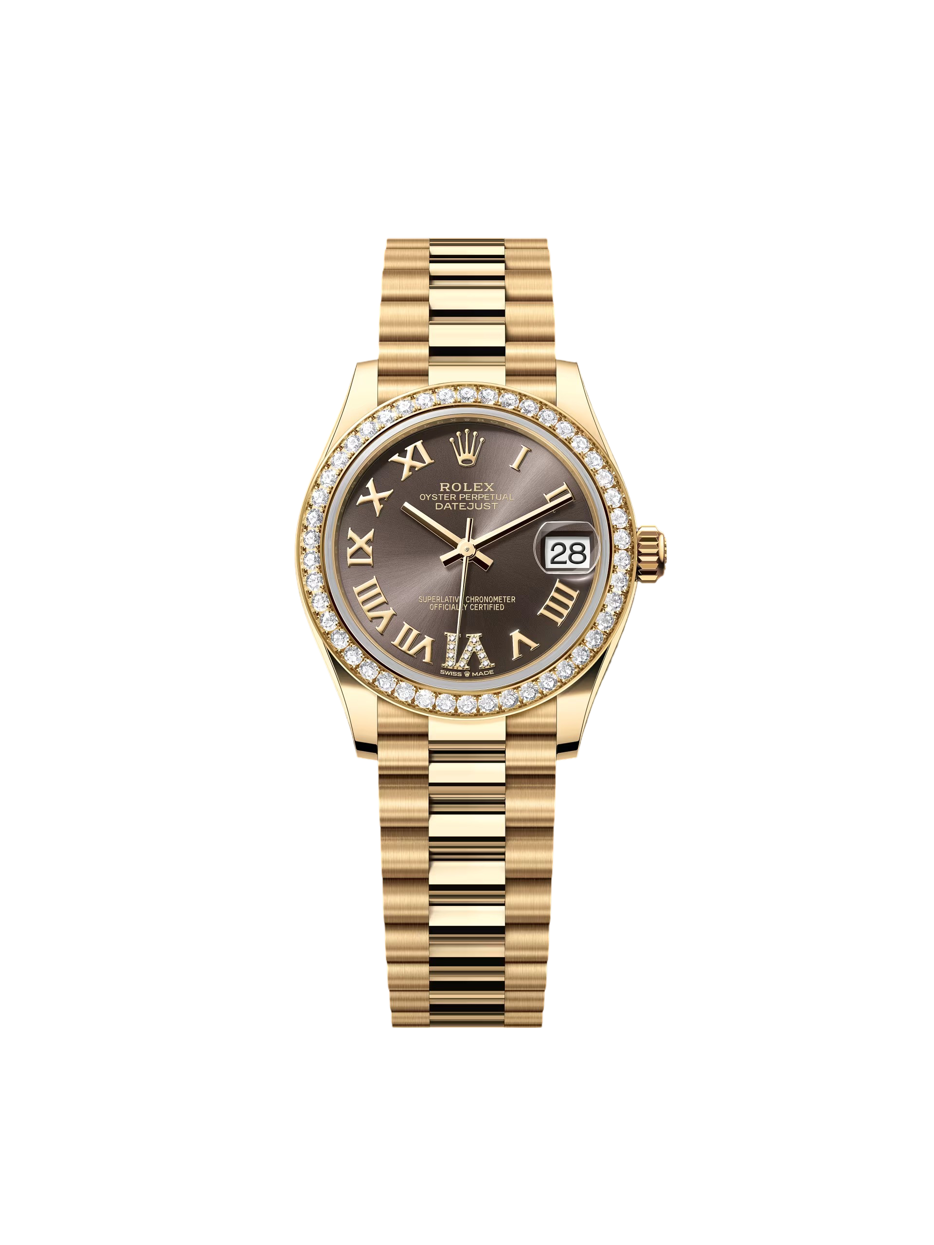 RLX Datejust m278288RBR-0026 Dark Grey 31mm Dial President Bracelet Watch - LITELUX