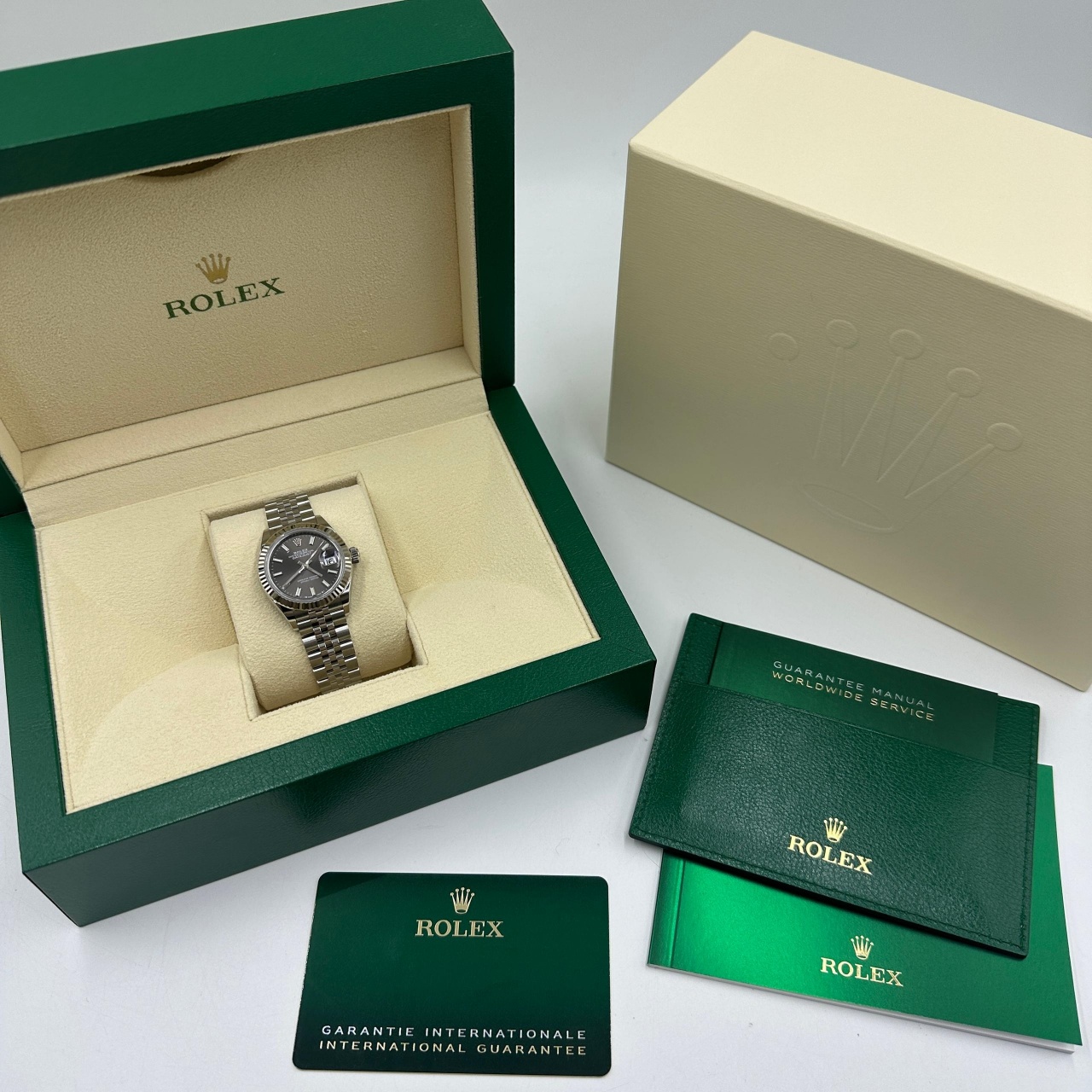RLX Lady-Datejust 28mm 279174 Dark Grey Dial Oyster Bracelet - LITELUX