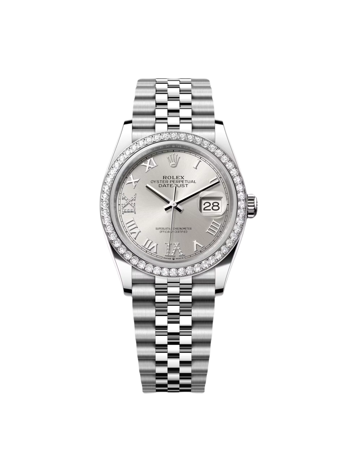 RLX Datejust 36mm 126284 Silver Dial Jubilee Bracelet - LITELUX
