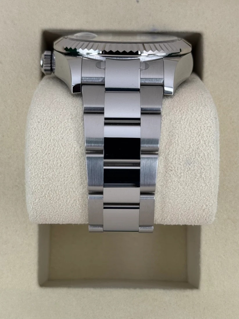 RLX Sky-Dweller 42mm 336934-0003 Stainless Steel White Dial Oyster - LITELUX