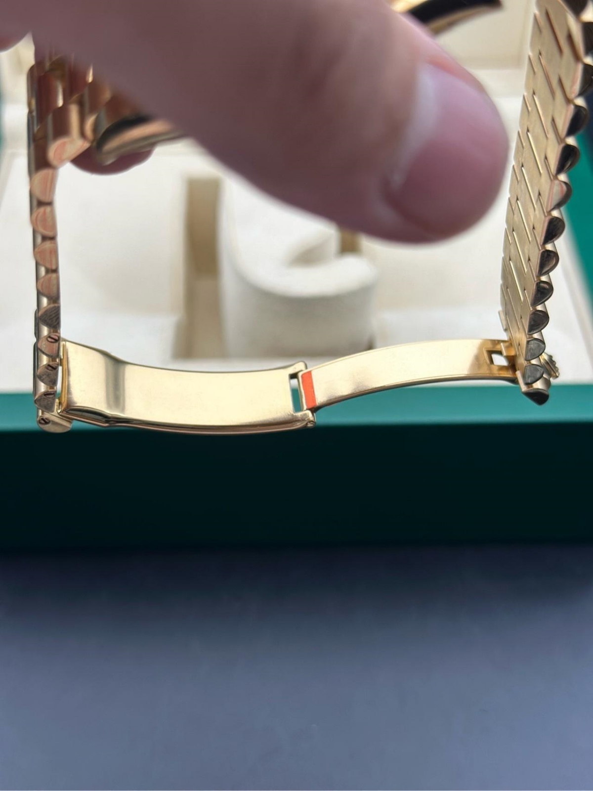 RLX Day-Date 40mm Champagne Dial and Diamond Bezel Yellow Gold President Bracelet 228348RBR-0003 - LITELUX