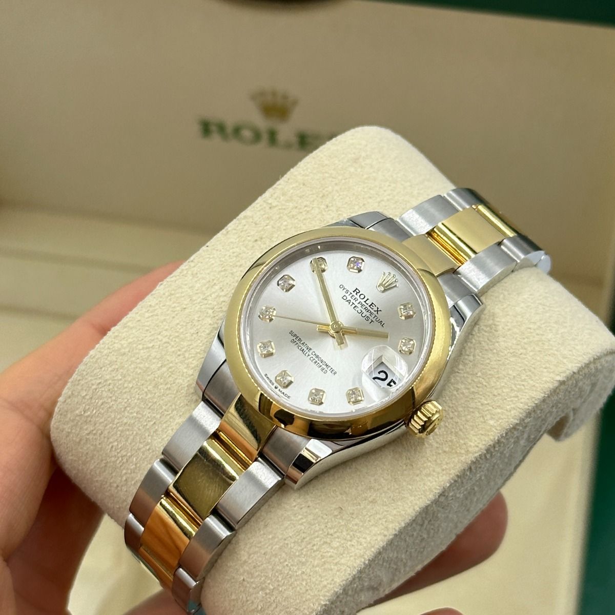 RLX Datejust m278243-0019/0020 31mm Silver Dial Yellow Rolesor Oyster Watch - LITELUX