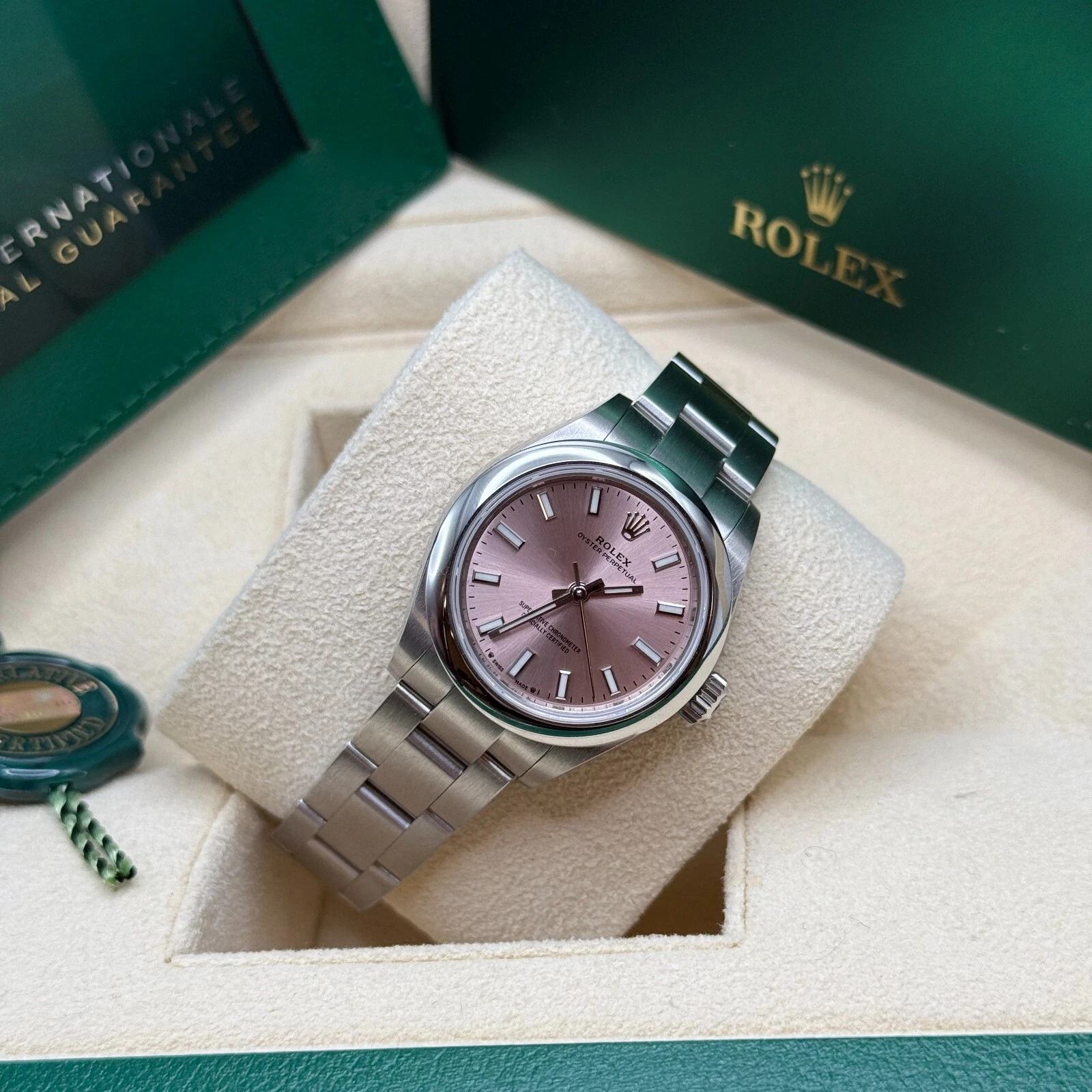 RLX Oyster Perpetual 31mm 277200-0009 Pink Dial Oyster Bracelet Watch - LITELUX