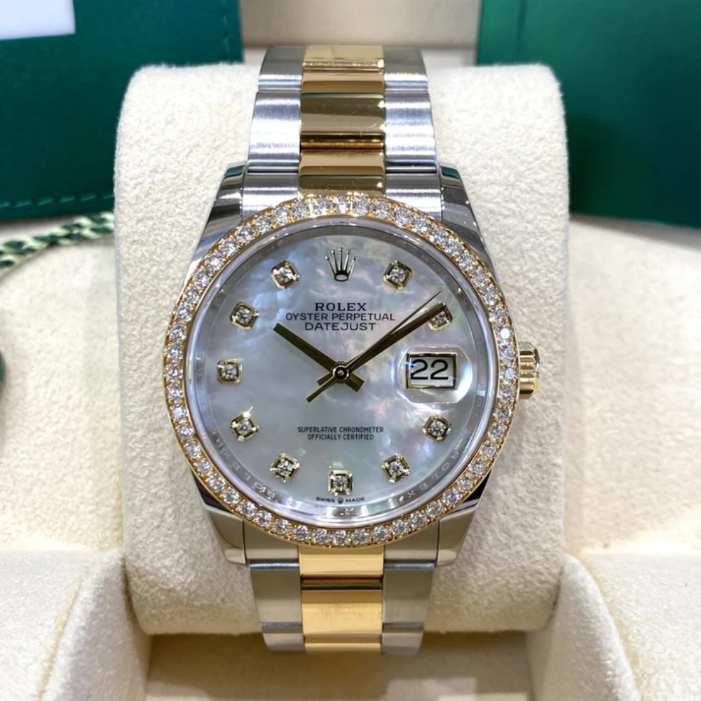 RLX Datejust 36mm 126283 White Mother-of-Pearl Dial Jubilee Bracelet Watch - LITELUX
