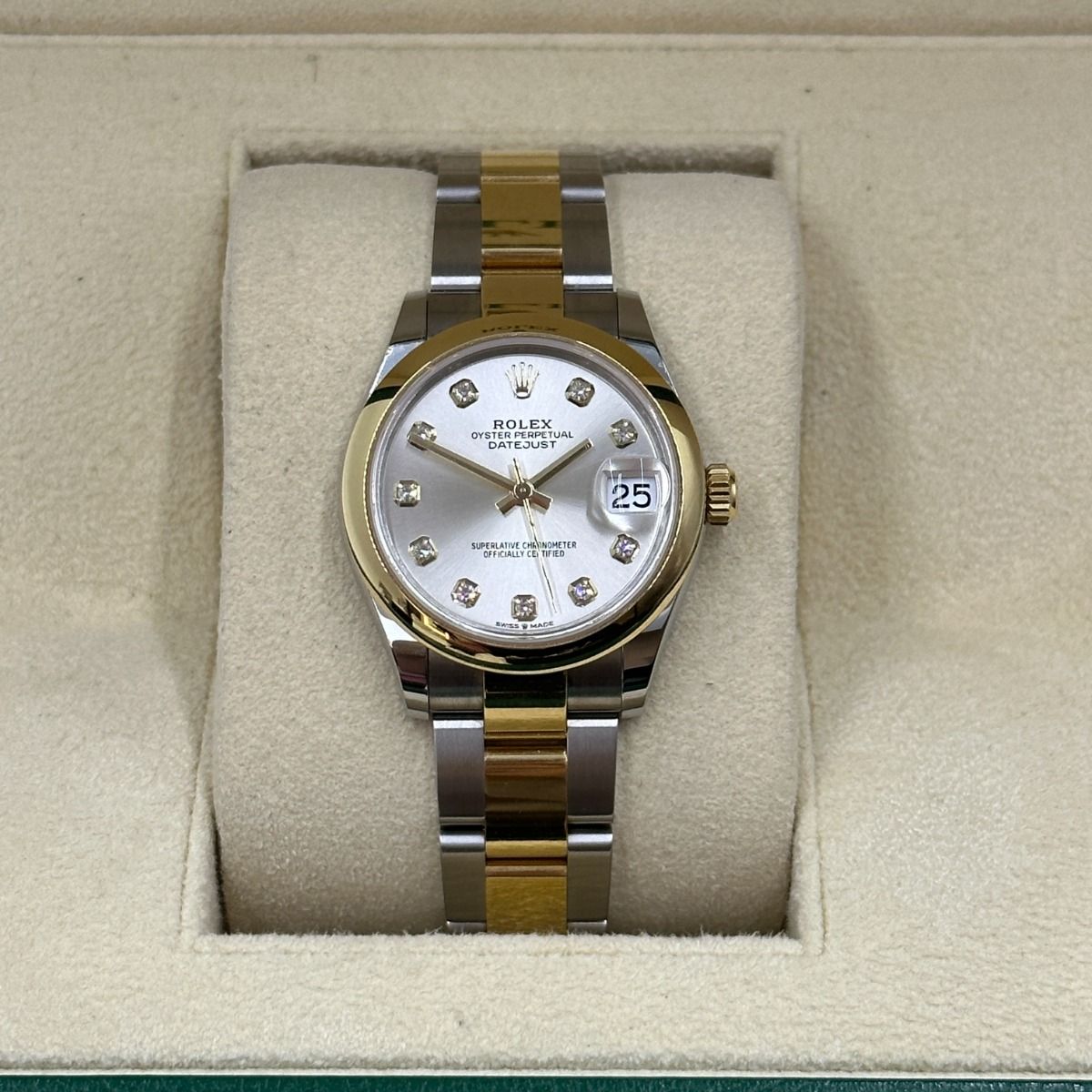 RLX Datejust m278243-0019/0020 31mm Silver Dial Yellow Rolesor Oyster Watch - LITELUX