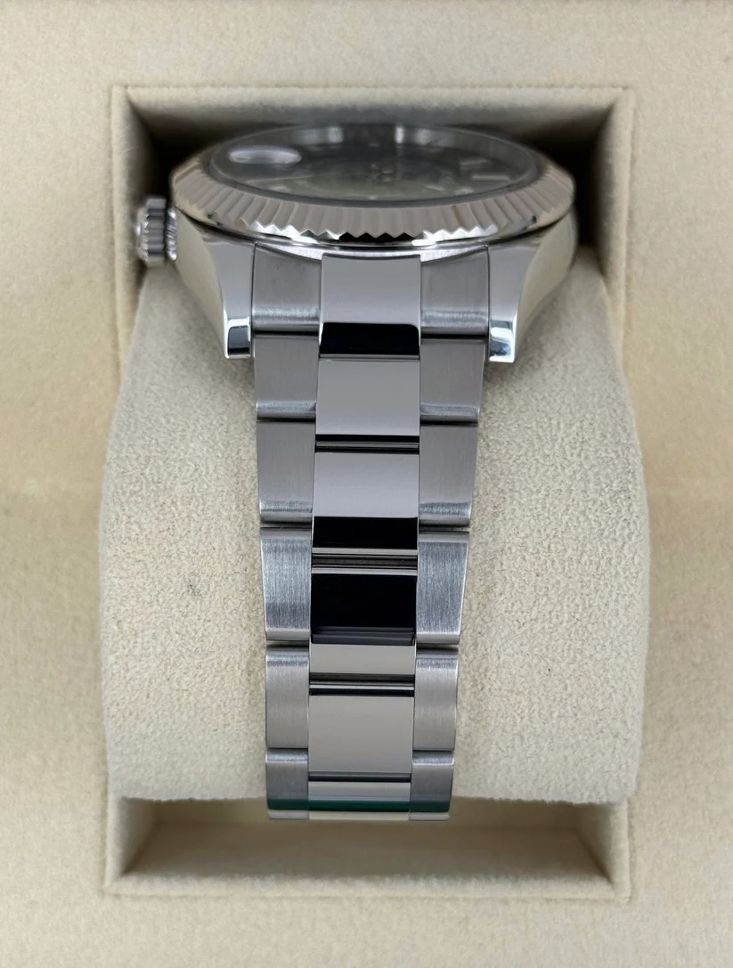 RLX Sky-Dweller 42mm 336934-0001 Stainless Steel Green Dial Oyster - LITELUX