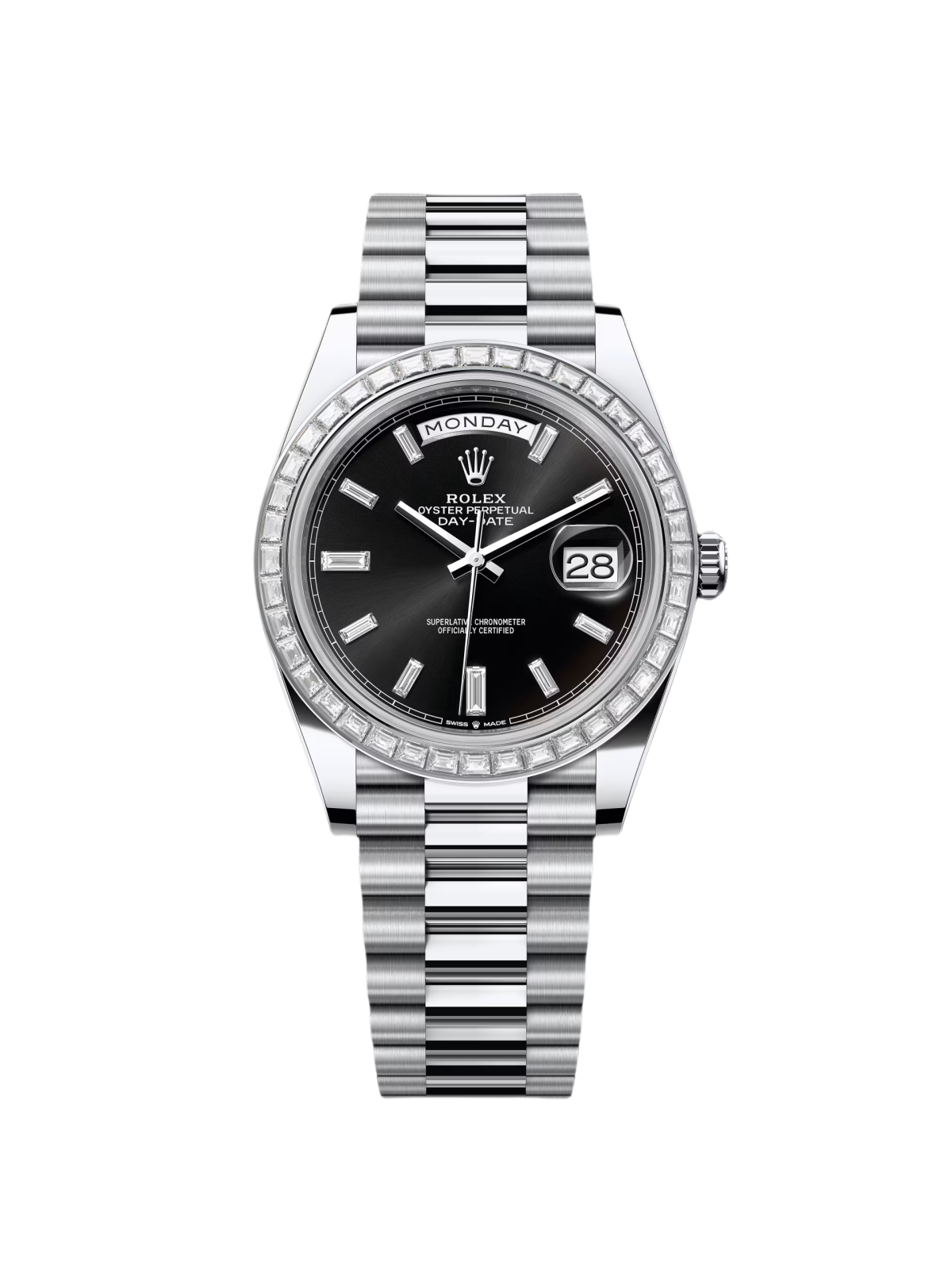 RLX Day-Date 40mm 228396TBR-0012 Black Diamond Dial - LITELUX
