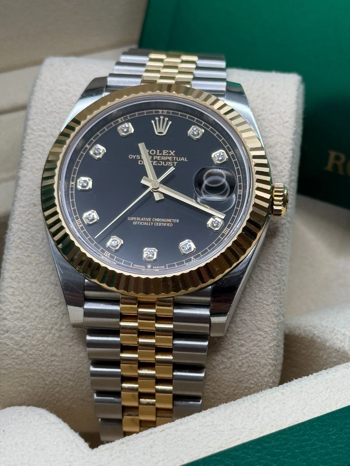 RLX Datejust 36mm 126233 Custom Black Dial Jubilee Bracelet Watch - LITELUX