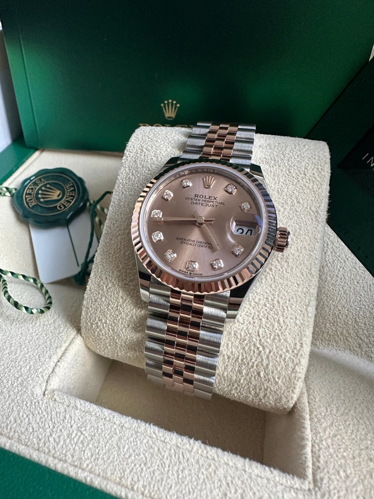 RLX Datejust m278271-0023/0024 Rose 31mm Dial Oyster Bracelet Watch - LITELUX