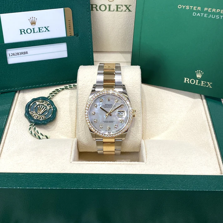 RLX Datejust 36mm 126283 White Mother-of-Pearl Dial Jubilee Bracelet Watch - LITELUX