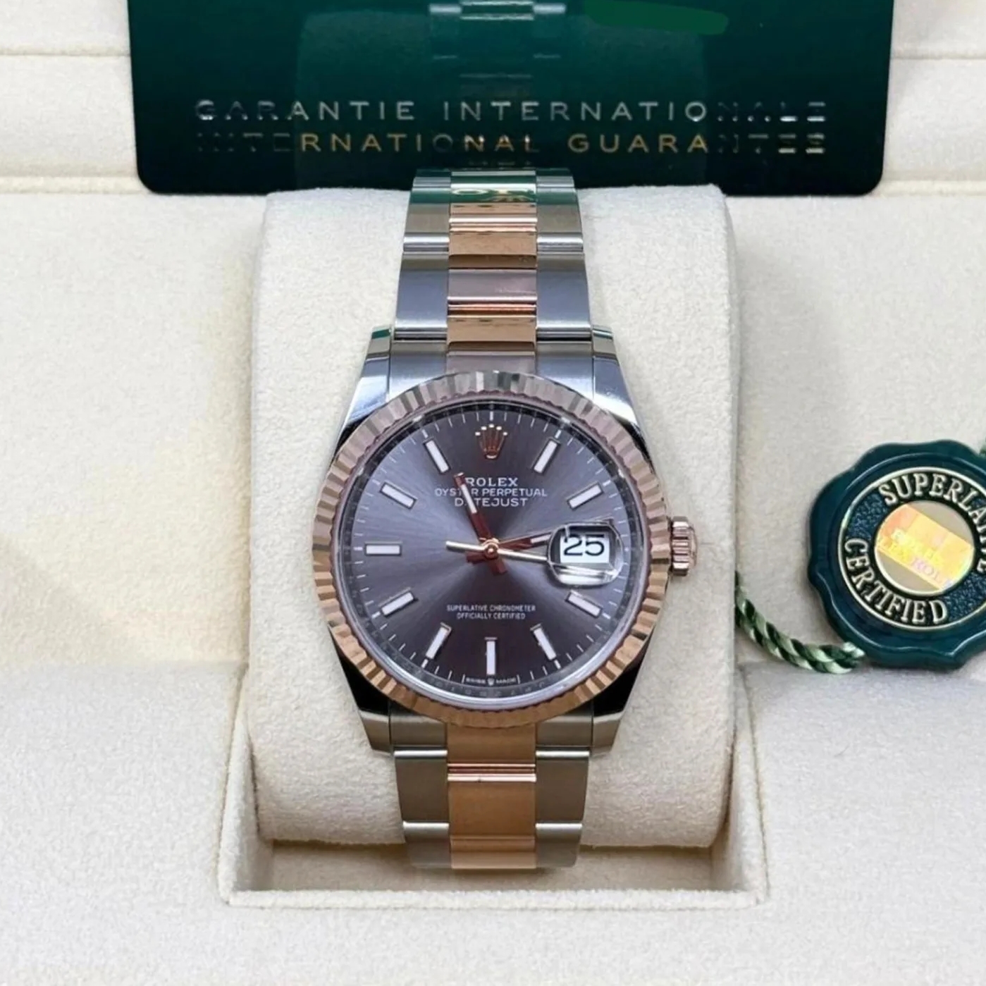 RLX Datejust 36mm 126231 Slate/Gray Dial Oystersteel and 18K Rose gold Oyster Bracelet - LITELUX