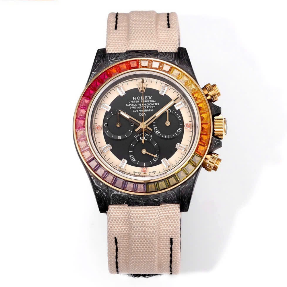 12A(Swiss movement)Rolex Cosmograph Daytona Rainbow 116595RBOW 40mm Replica 1:1 – Top Quality Version - LITELUX